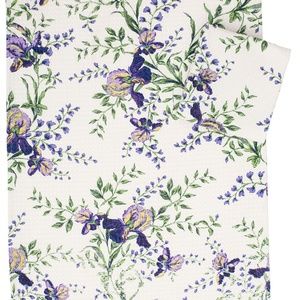 Set of 2 Iris Tea Towels by April Cornell NWT